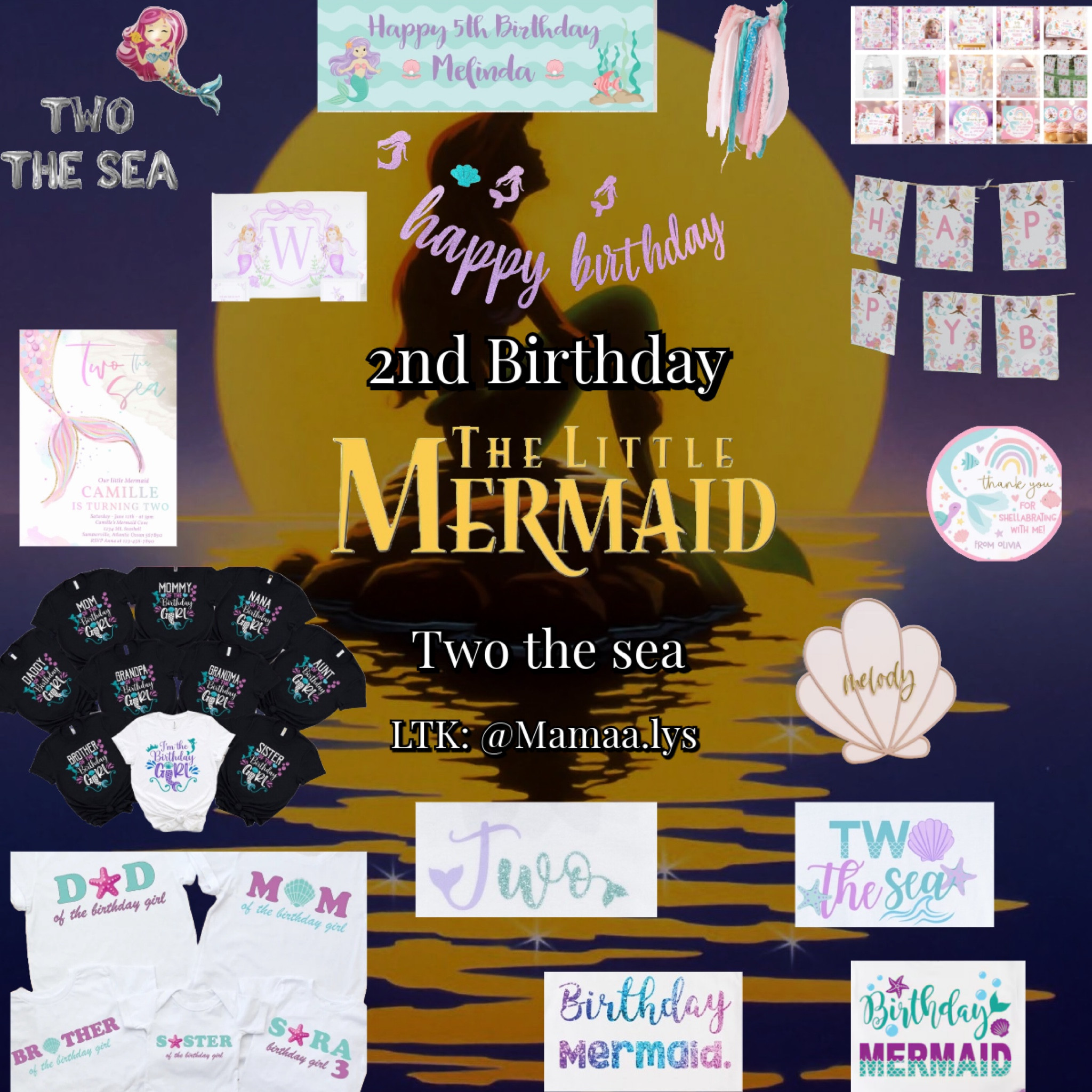 Two the sea 🧜‍♀️ The little mermaid second birthday | Disney Princess second birthday |  Disney second birthday | Second birthday | birthday party | birthday themes 

#LTKParties #LTKKids #LTKFamily