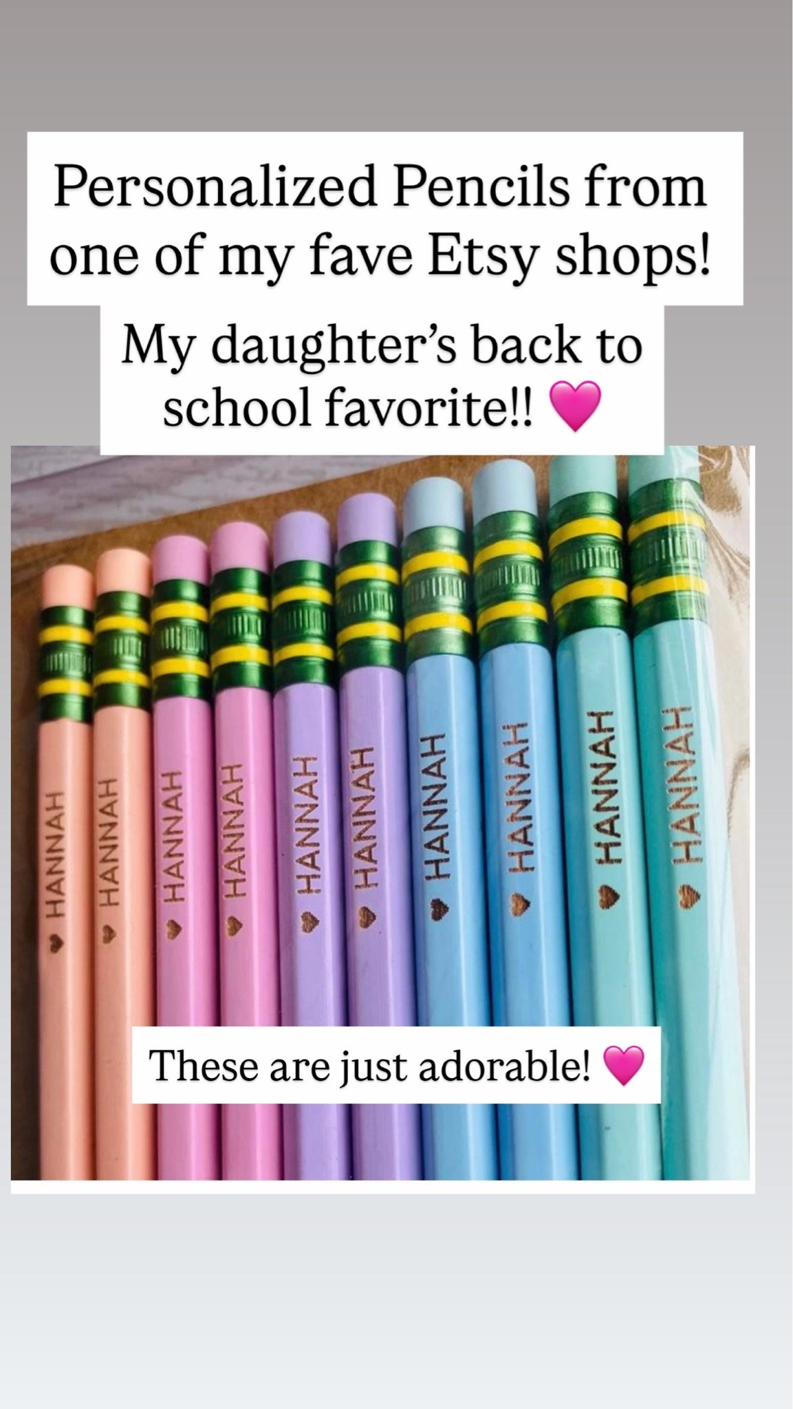Personalized pencils are perfect for back to school

#LTKKids