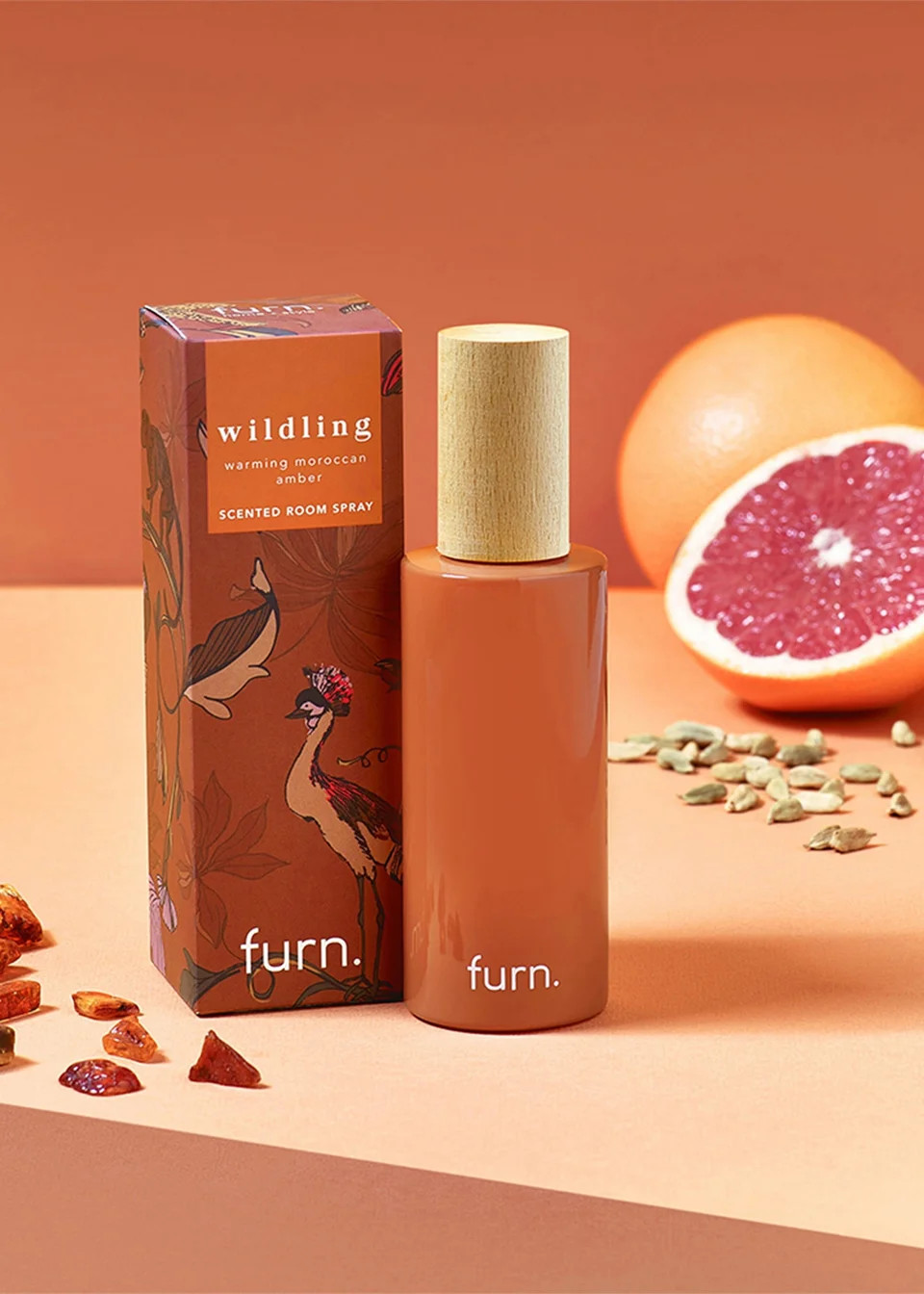 furn.Wildlings Amber, Cinnamon + Mandarin Scented Room Spray (5 x 16 x 5cm) | Matalan (UK)