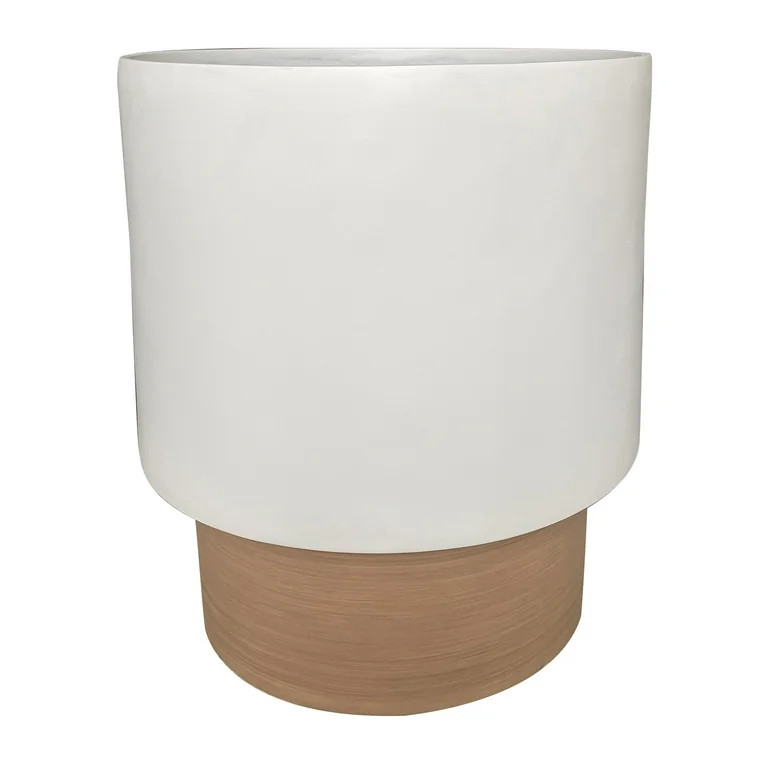 Better Homes & Gardens 12" x 12" x 13.4" Laurie White Resin Planter | Walmart (US)