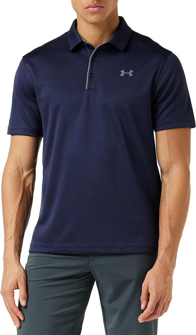 Under Armour Men's Tech Golf Polo , Midnight Navy (410)/Graphite , X-Large Tall | Amazon (US)