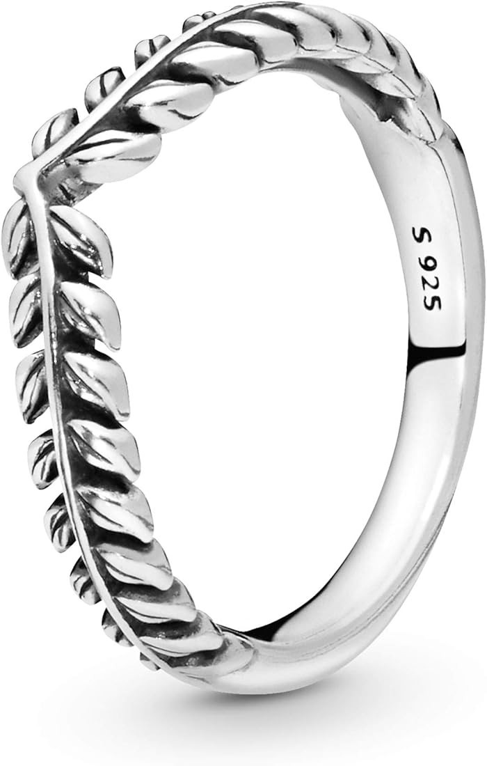 PANDORA Wheat Grains Wishbone Ring - Symbol of Prosperity and Productivity - Sterling Silver Ring... | Amazon (US)