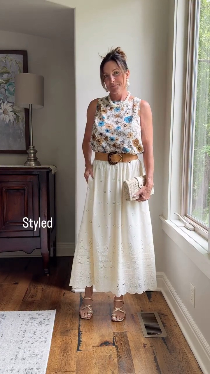 You can wear an outfit or you can style it—with just a few extra pieces—and take a look from ok to wow! 

#amazonfashion #maxiskirt #fashionhelp help