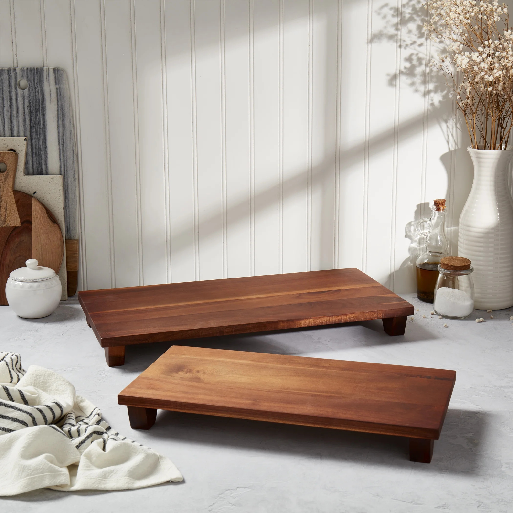 Denmark Tools for Cooks Artisanal Acacia Serving Collection- Wood Cutting Chopping Board Platter ... | Walmart (US)