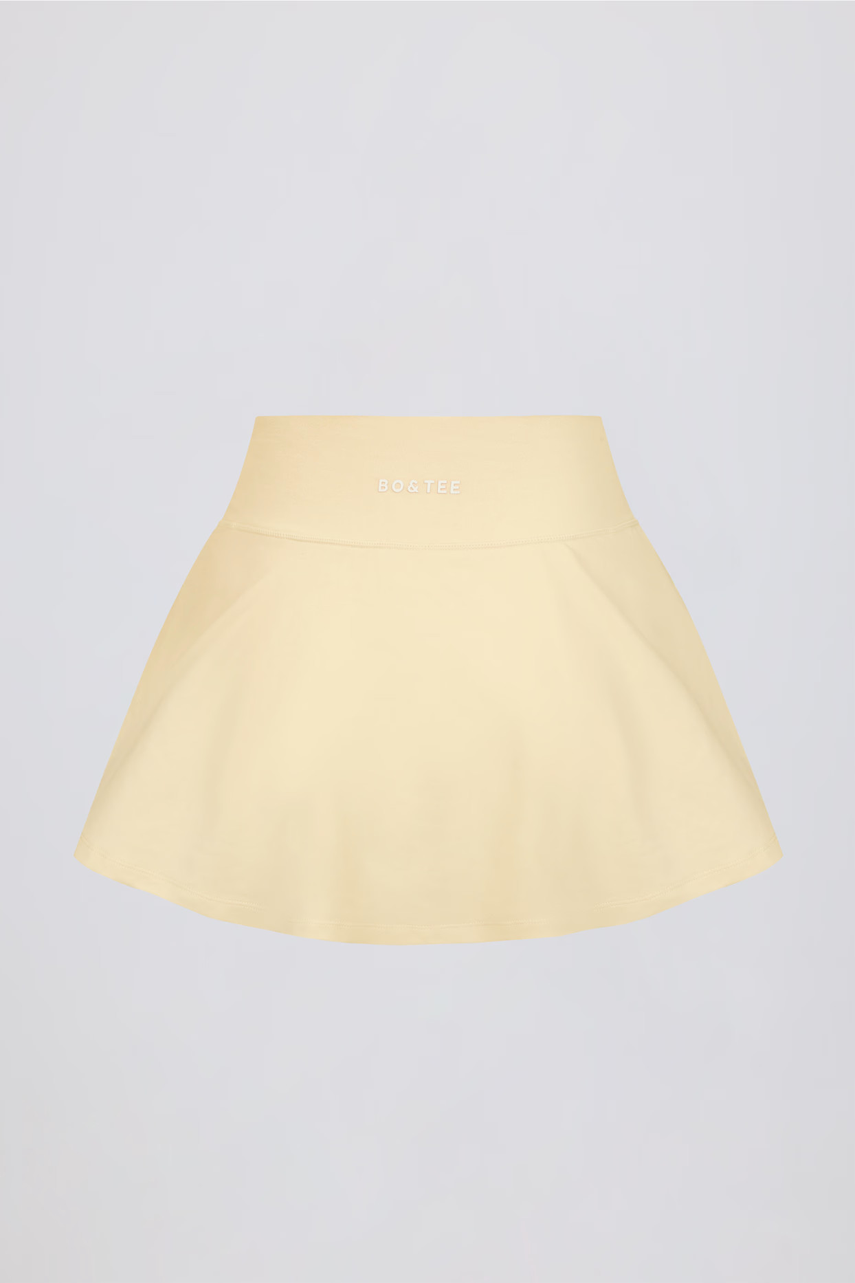 Crossover Mini Skort in Lemon Marl | Oh Polly