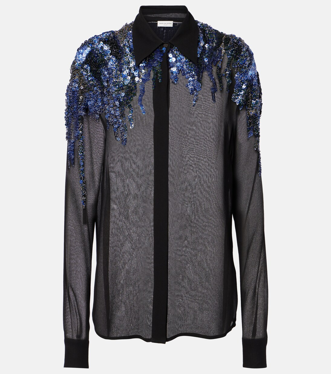 Sequined chiffon blouse | Mytheresa (US/CA)