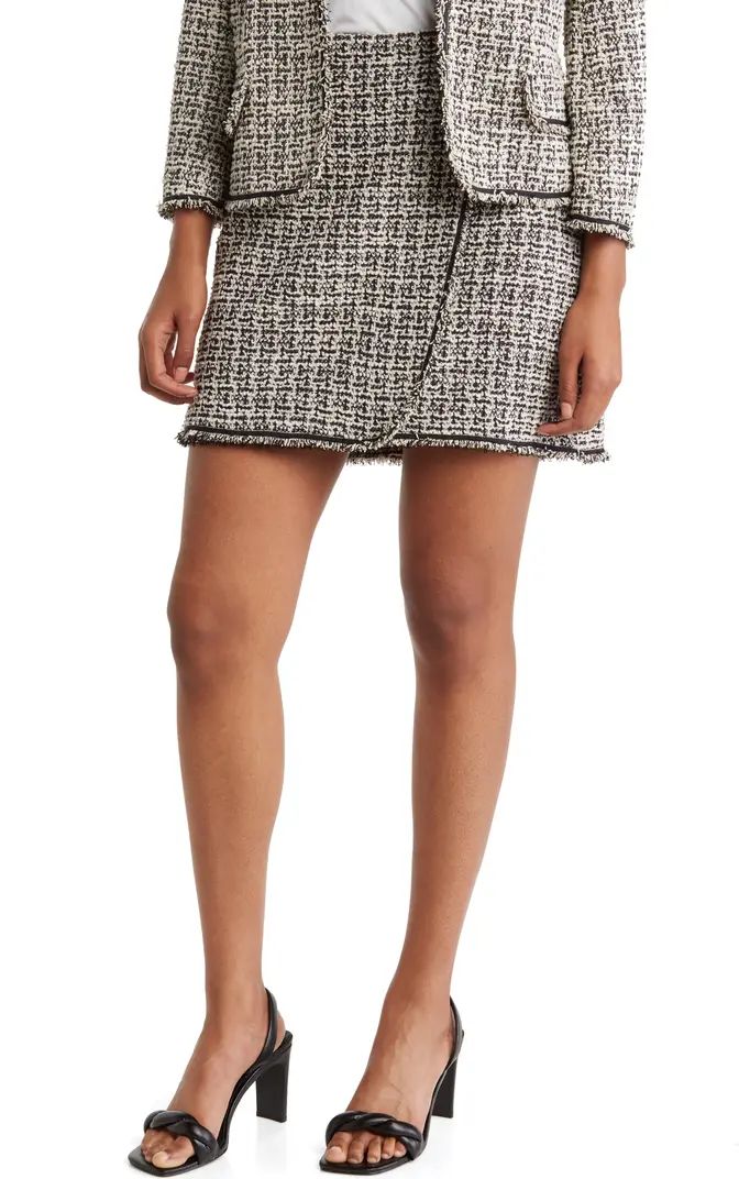 Tweed Faux Wrap Mini Skirt | Nordstrom Rack