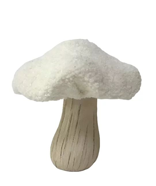 6-inch Cream Sherpa Mushroom Decor, Way to Celebrate | Walmart (US)