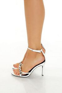 Bauble Faux Leather Stiletto Heels | Forever 21