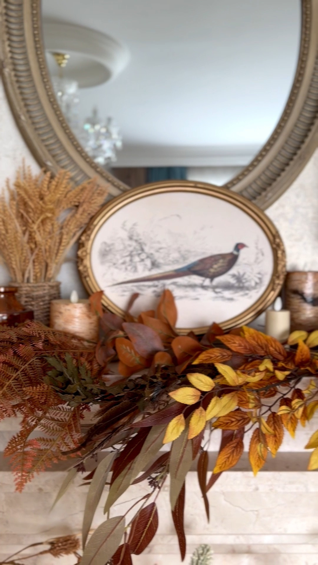 Fall home decor @Michaels, living room mantel, pheasant wall print, pumpkin battery operated candle

#LTKHome #LTKSeasonal #LTKSaleAlert