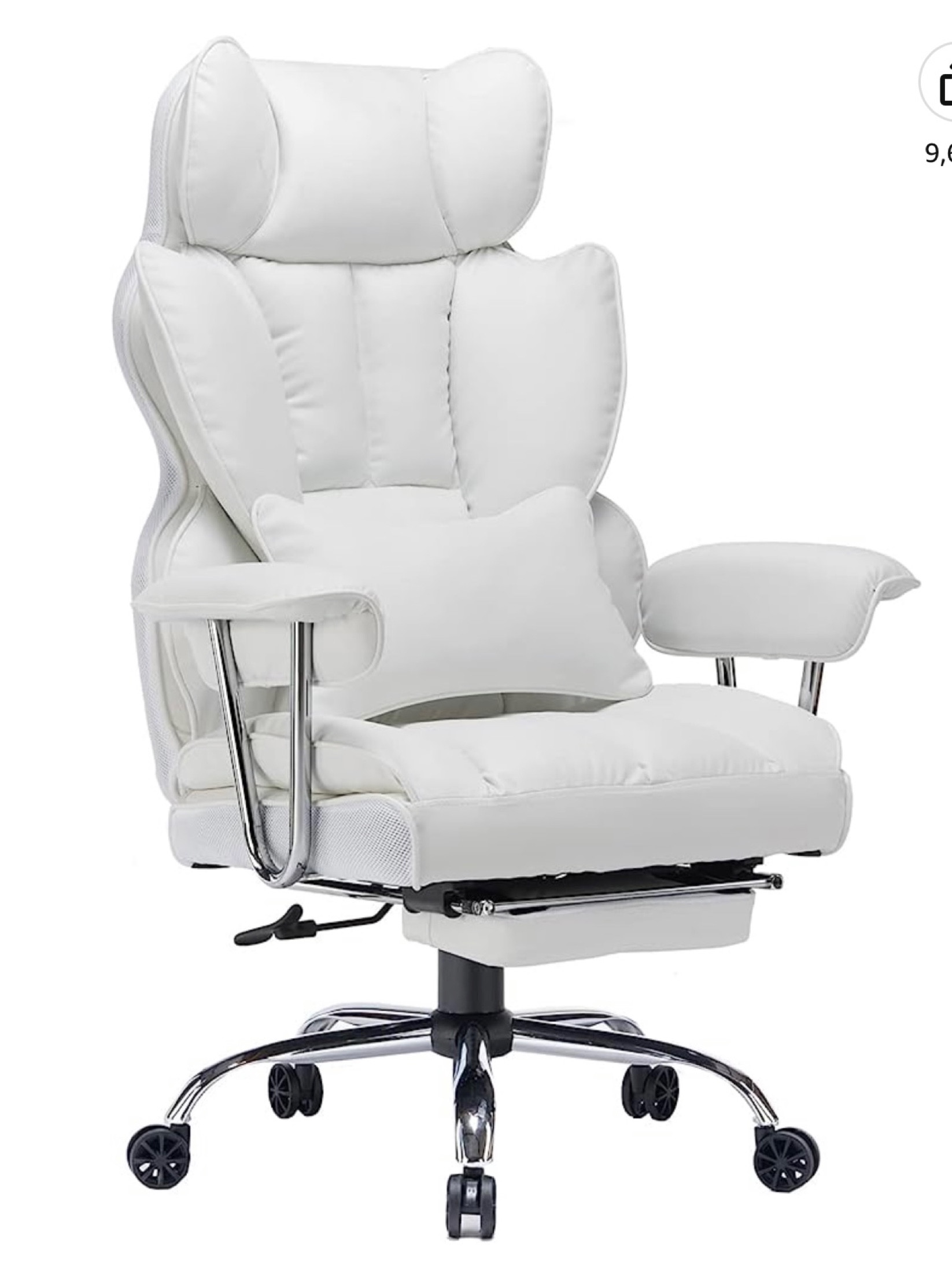The comfiest ever desk chair in the prettiest white 🤍
