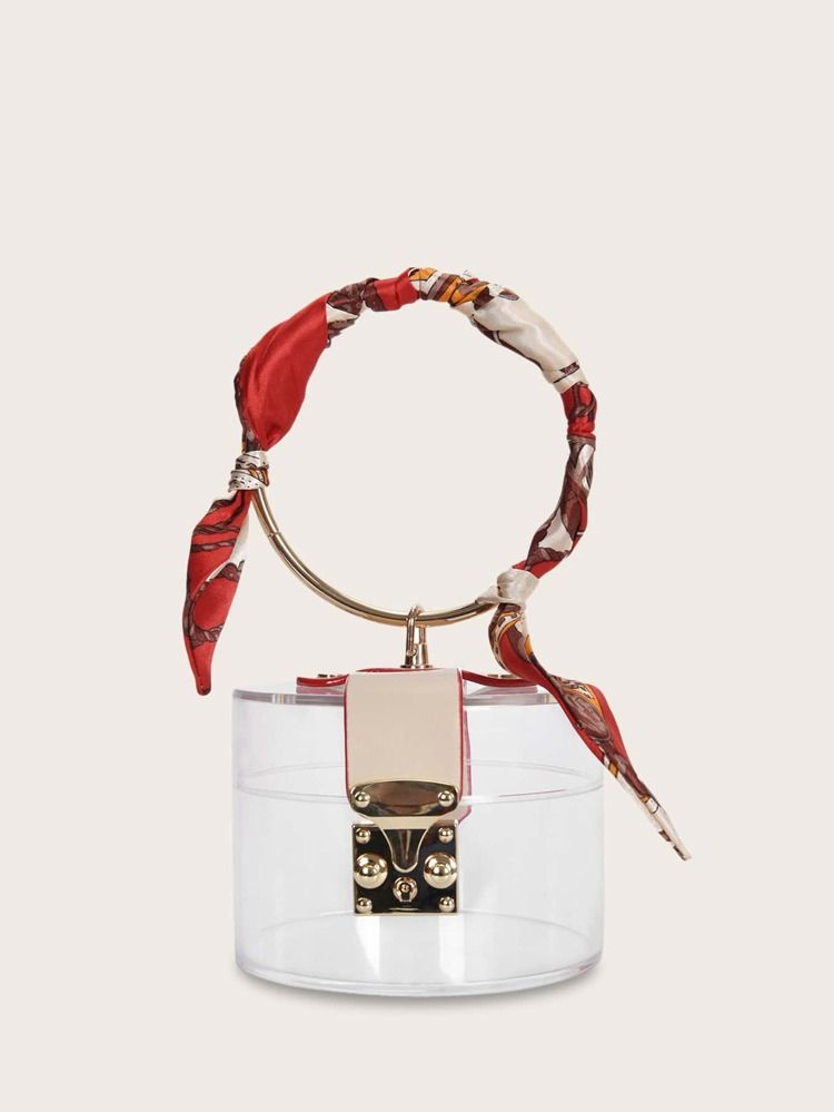 Mini Clear Satchel Bag With Ring Handle | ROMWE