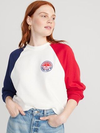 Embroidered French-Terry Sweatshirt for Women | Old Navy (US)