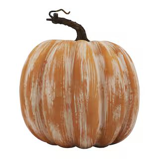 8.5" Orange White-Washed Decorative Pumpkin by Ashland® | Michaels Stores