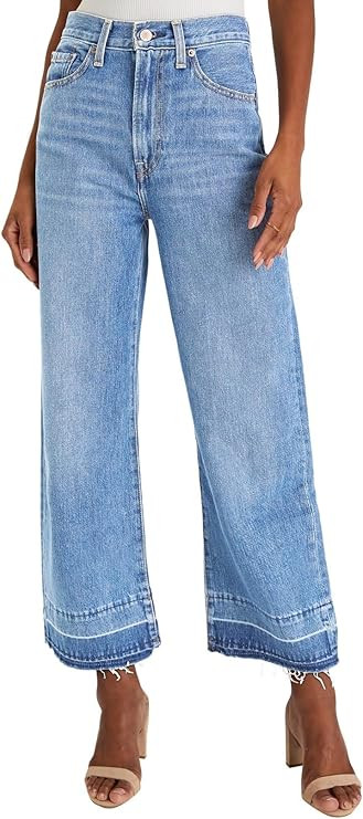Astylish Womens High Waisted Straight Jeans Wide Leg Stretchy Baggy Denim Pants | Amazon (US)