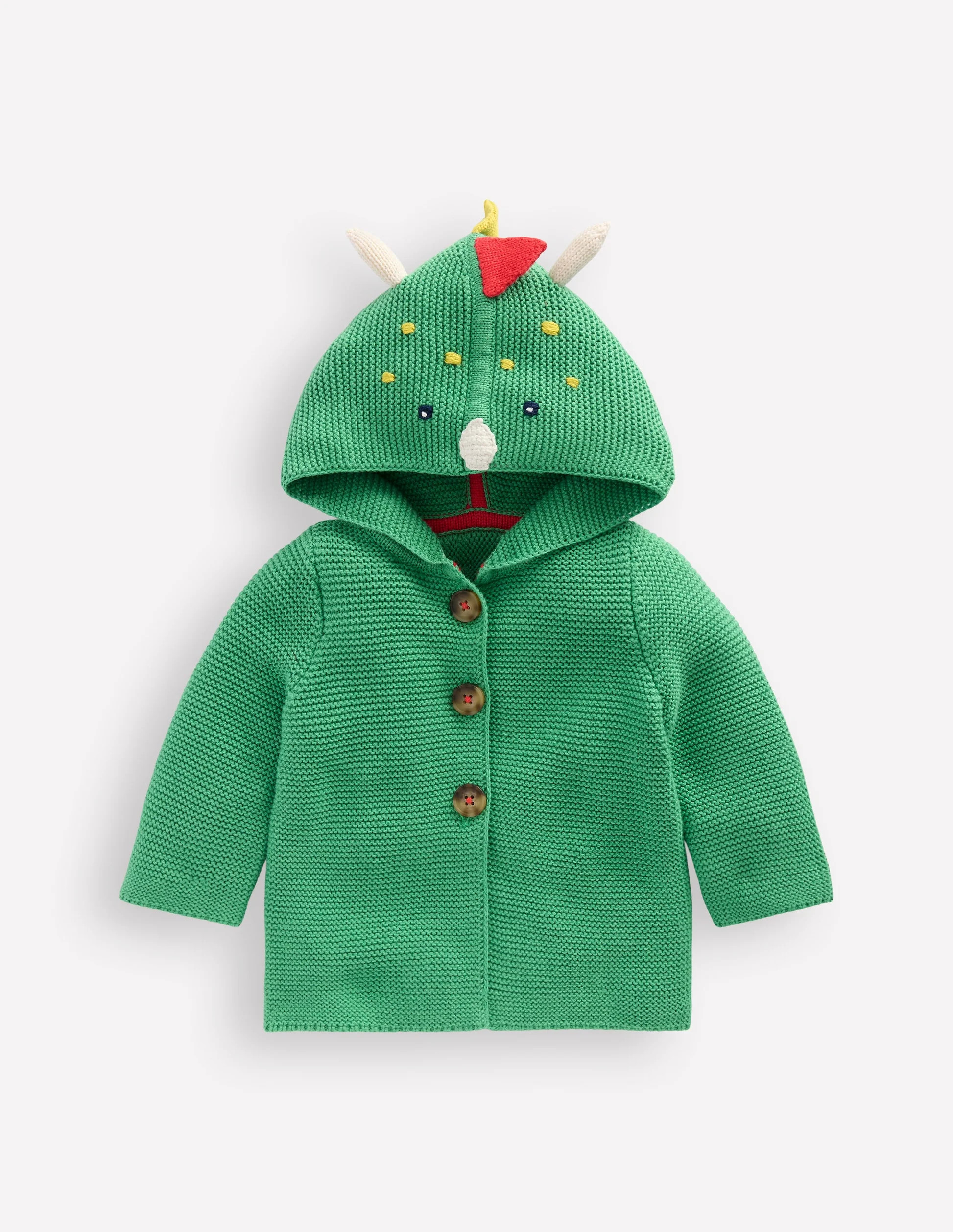 Novelty Cotton Knitted Jacket-Aloe Green Dino | Boden (US)