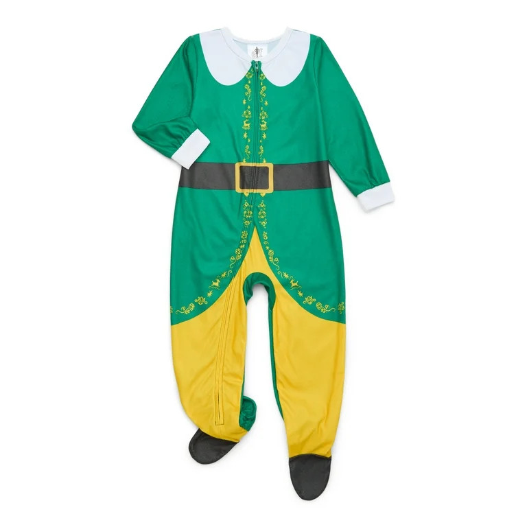 Character Toddler Christmas Fleece One-Piece Sleeper, Sizes 12M-5T | Walmart (US)