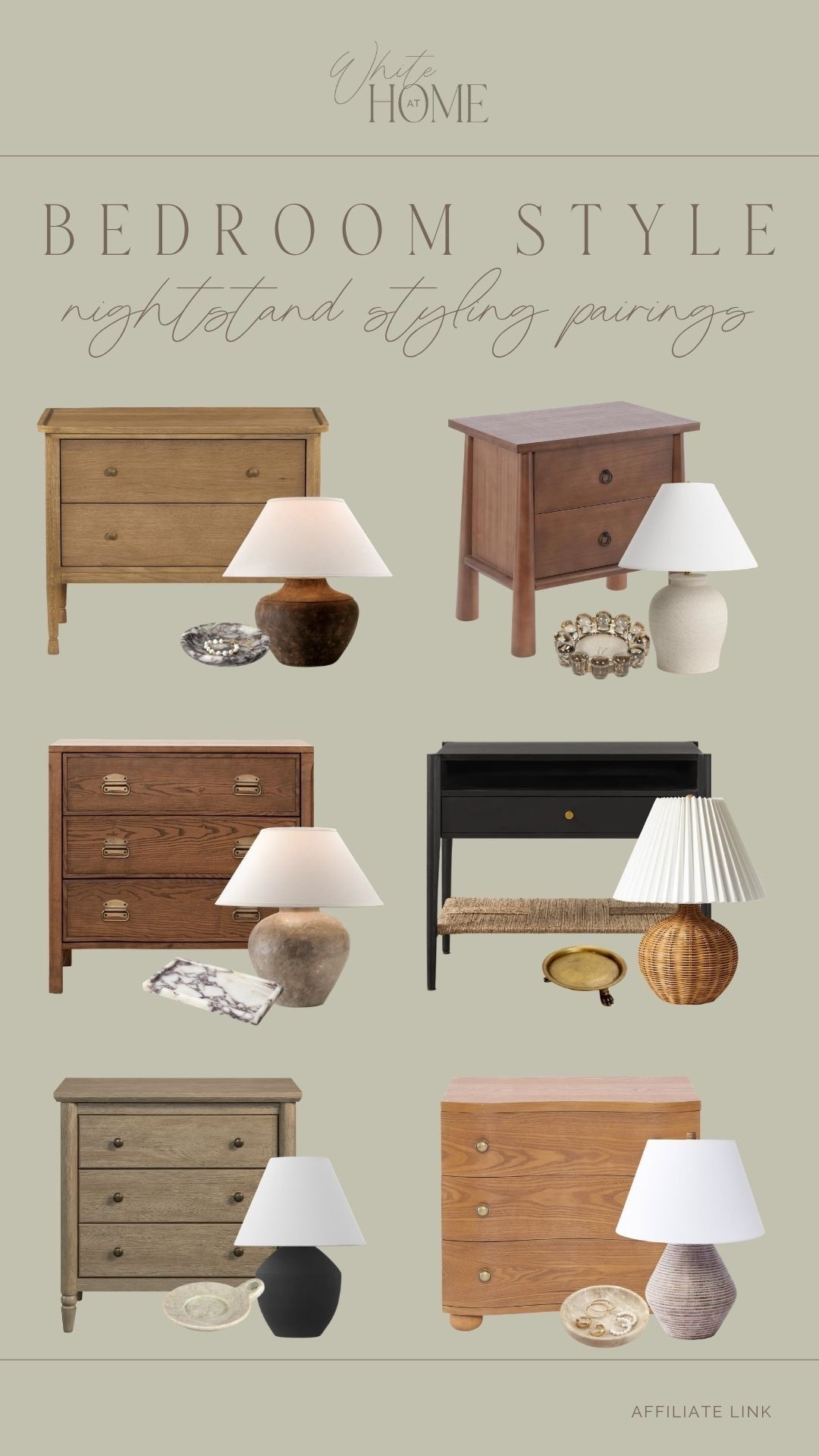 Nightstand, table lamp, and decorative dish pairings I am loving! A true blend of affordable and splurge worthy finds that elevate your bedroom. Varying amount of storage and functionality, texture and warmth, and cozy lighting for a slow wind down at night. 

#LTKHome