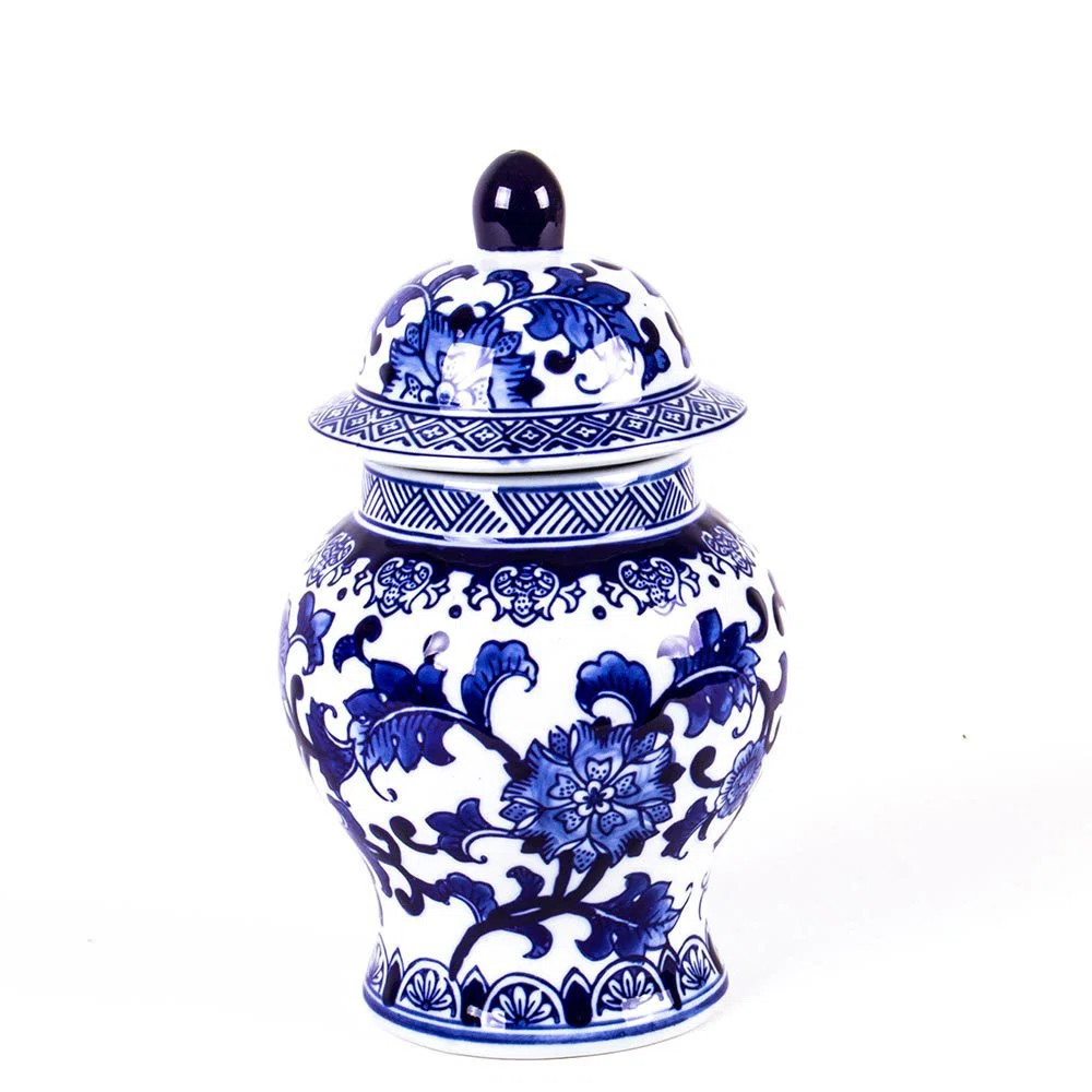 8 Oak Lane Blue Porcelain Ginger Jar "& Reviews" | Wayfair | Wayfair North America