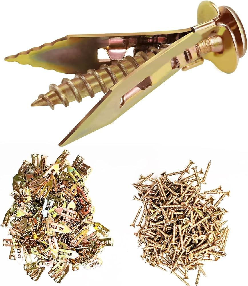 200 PCS Zinc Plated Steel Self-Drilling Anchors，Self Drilling Drywall Anchors Easy Application ... | Amazon (US)