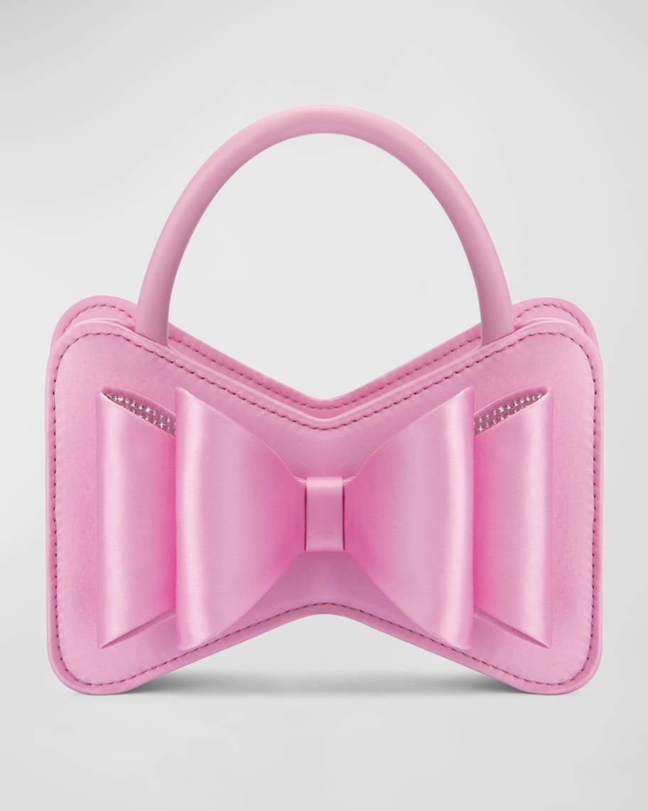 Le Cadeau Mini Bow Satin Top-Handle Bag | Neiman Marcus