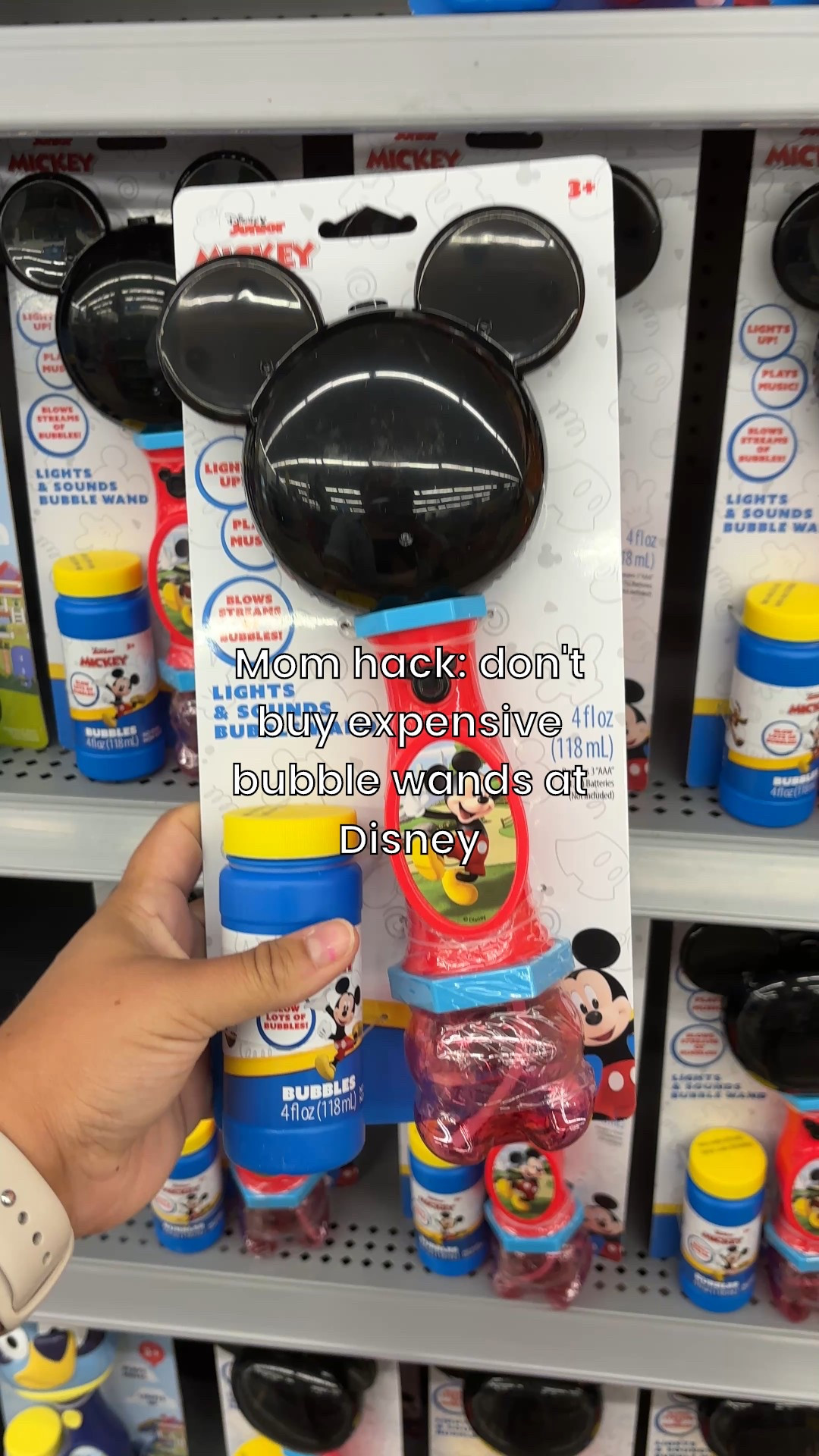 Mom hack: don't buy expensive bubble wands from Disney. Buy them ahead of time for half the cost and bring them with you! As a repeat sucker of buying the park bubble wands, I can tell you they are not great quality. This is the perfect way to save money and still let your kiddo have all the magical fun! 

#LTKFamily #LTKKids #LTKTravel