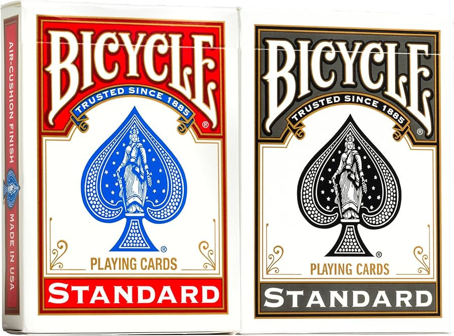 Bicycle Rider Back Playing Cards, Standard Index, Red & Black Decks of Cards, Premium Poker Cards... | Amazon (US)