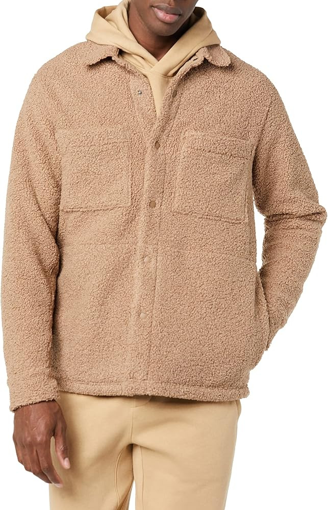 Amazon Essentials Men's Recycled Polyester Sherpa Jacket (Previously Amazon Aware) | Amazon (US)