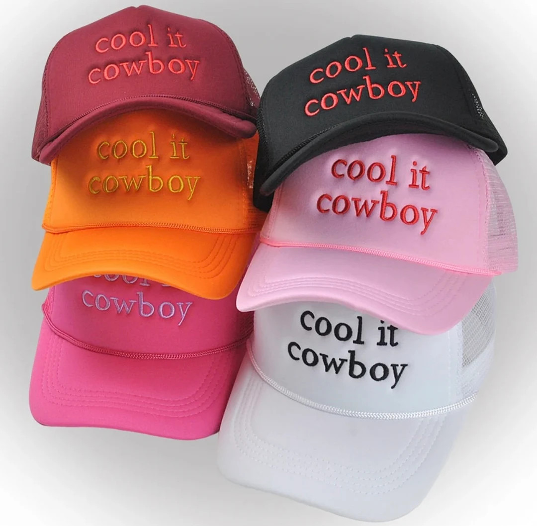 Cool It Cowboy Trucker Hat Cowboy/ Cowgirl Hat Nashville - Etsy | Etsy (US)
