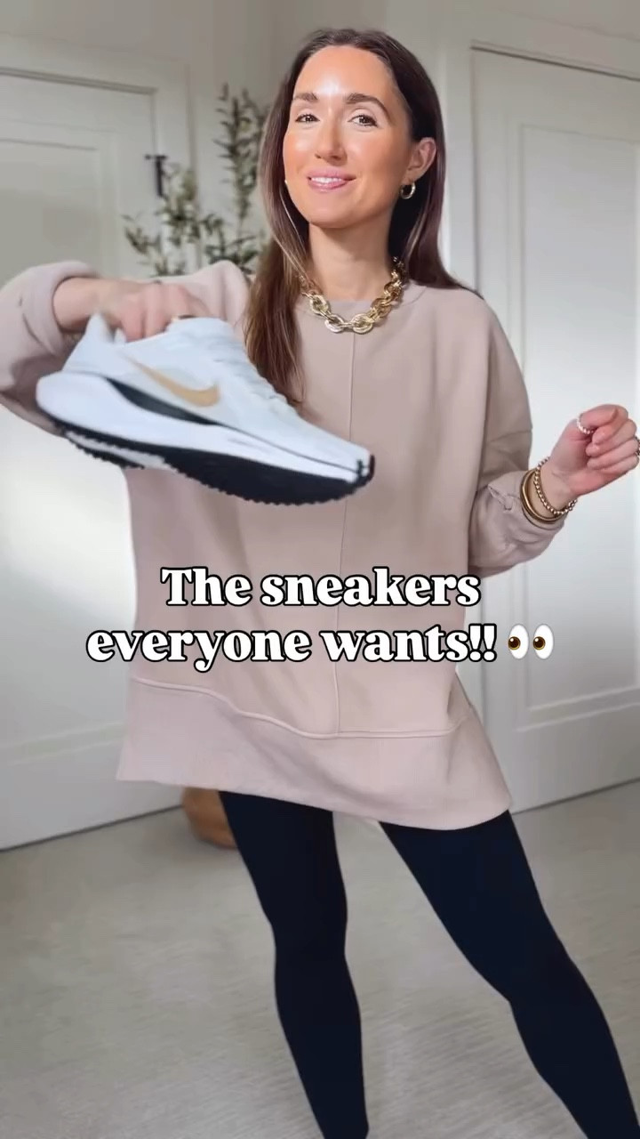 Obsessed with these Nike sneakers! Custom order this design: follow the link at the bottom and choose these details: 
✨Nike Pegasus 41 By You
*scroll all the way to the right to find the “design your own” button
Upper- traditional white
Swoosh- metallic gold 
Laces- traditional white
Lining - white
Midsole- white
Midsole accent- solid black
Tongue label- traditional 
Outsole- traditional black

#LTKootd #LTKSeasonal #LTKgrwm