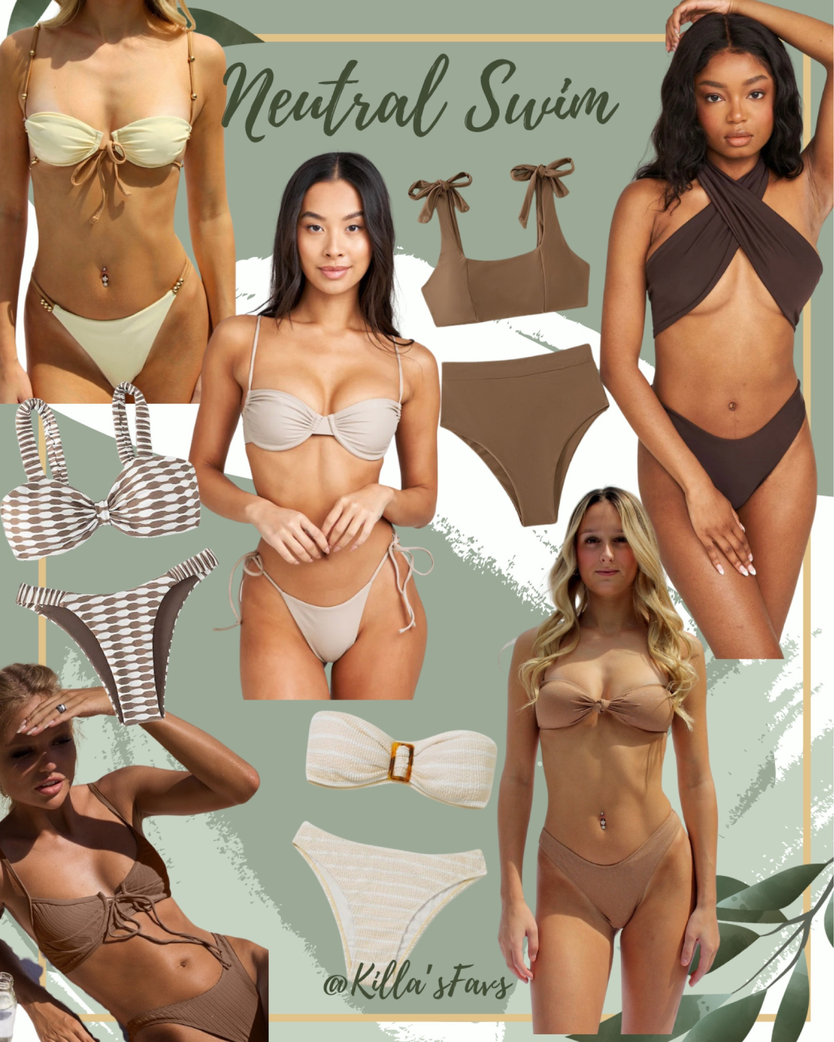 Spring is coming- which means spring break + swim season is right around the corner💕

Check out some of these incredible neutral swimsuits in brown, cream, and black. 

#neutrals #neutralstyle #trendy #swimseason #springbreak #summer #spring #poolseason #swim #swimsuits #style #swimstyle #poolstyle

#LTKSeasonal #LTKswim