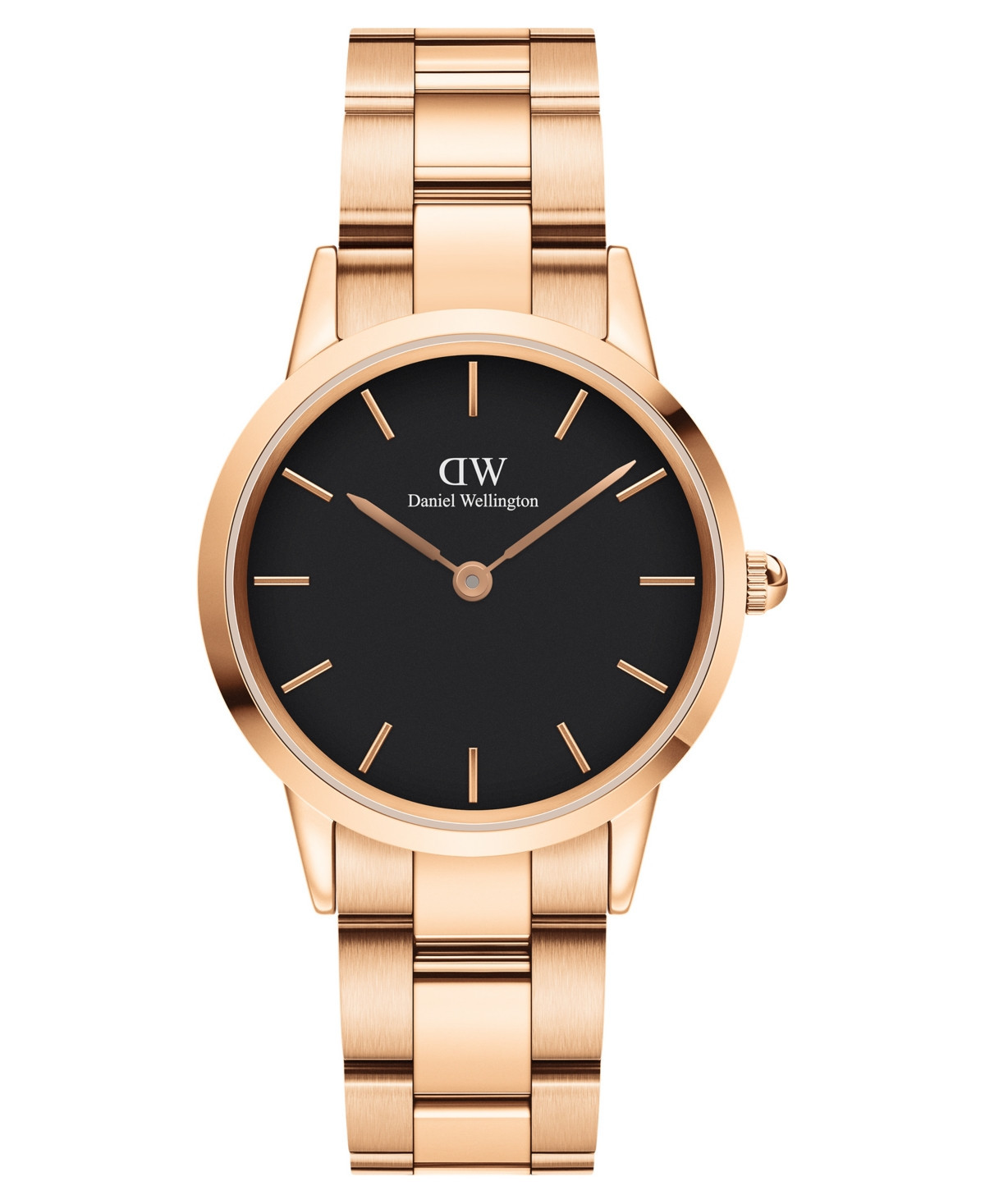 Daniel Wellington Women's Iconic Link Rose Gold-Tone Stainless Steel Watch 32mm - Rose-Gold | Macy's