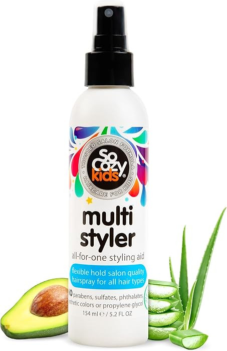 SoCozy Multi Styler, Styling Hair Spray for Kids, Safe for Everyday Use (5.2 Fl Oz) Holds Like a ... | Amazon (US)