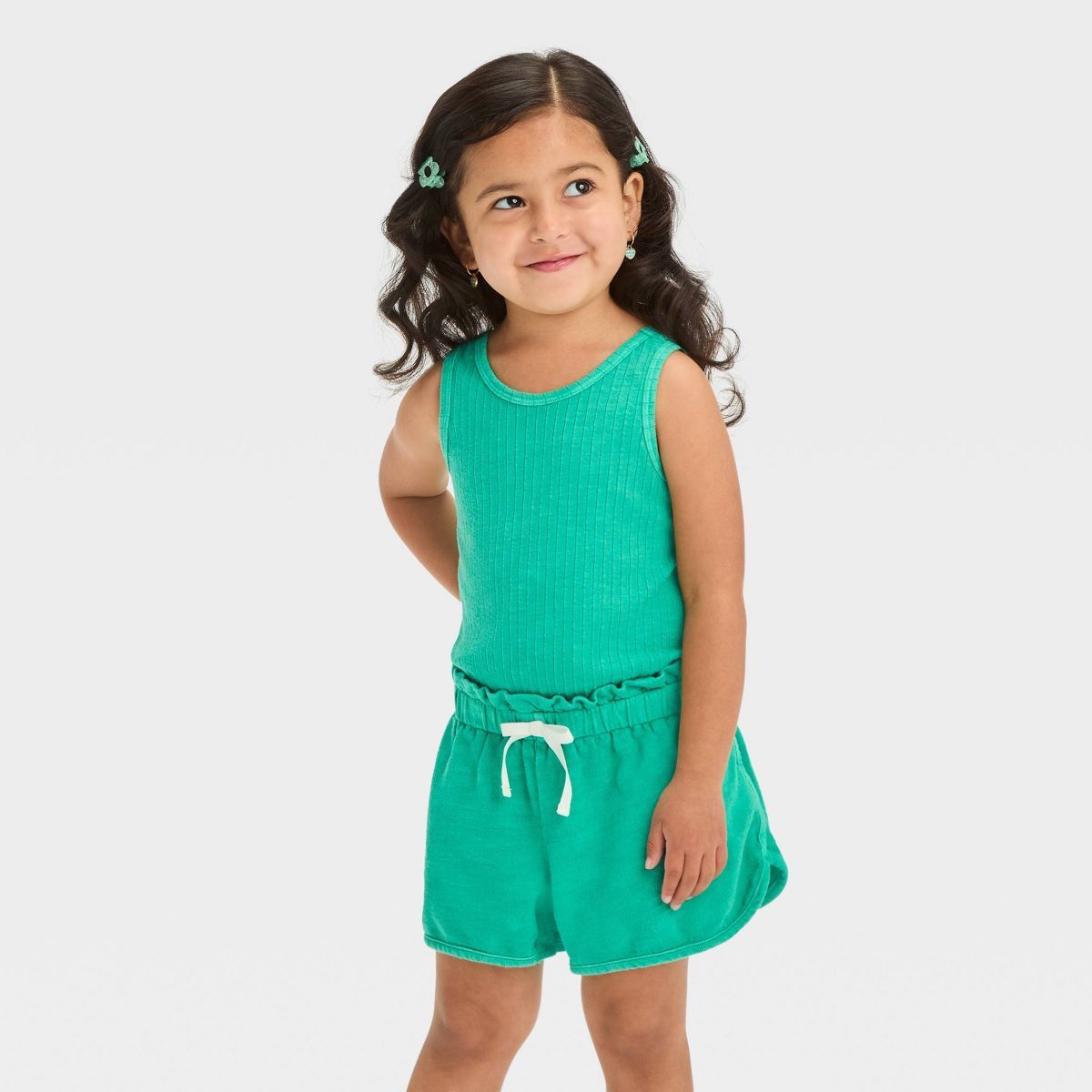 Toddler Girls' Ribbed Romper - Cat & Jack™ | Target