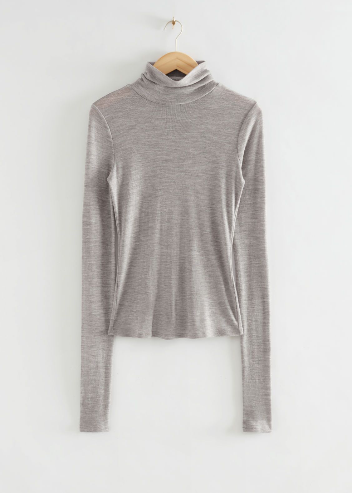 Long-Sleeved Woolen Turtleneck Top | & Other Stories US