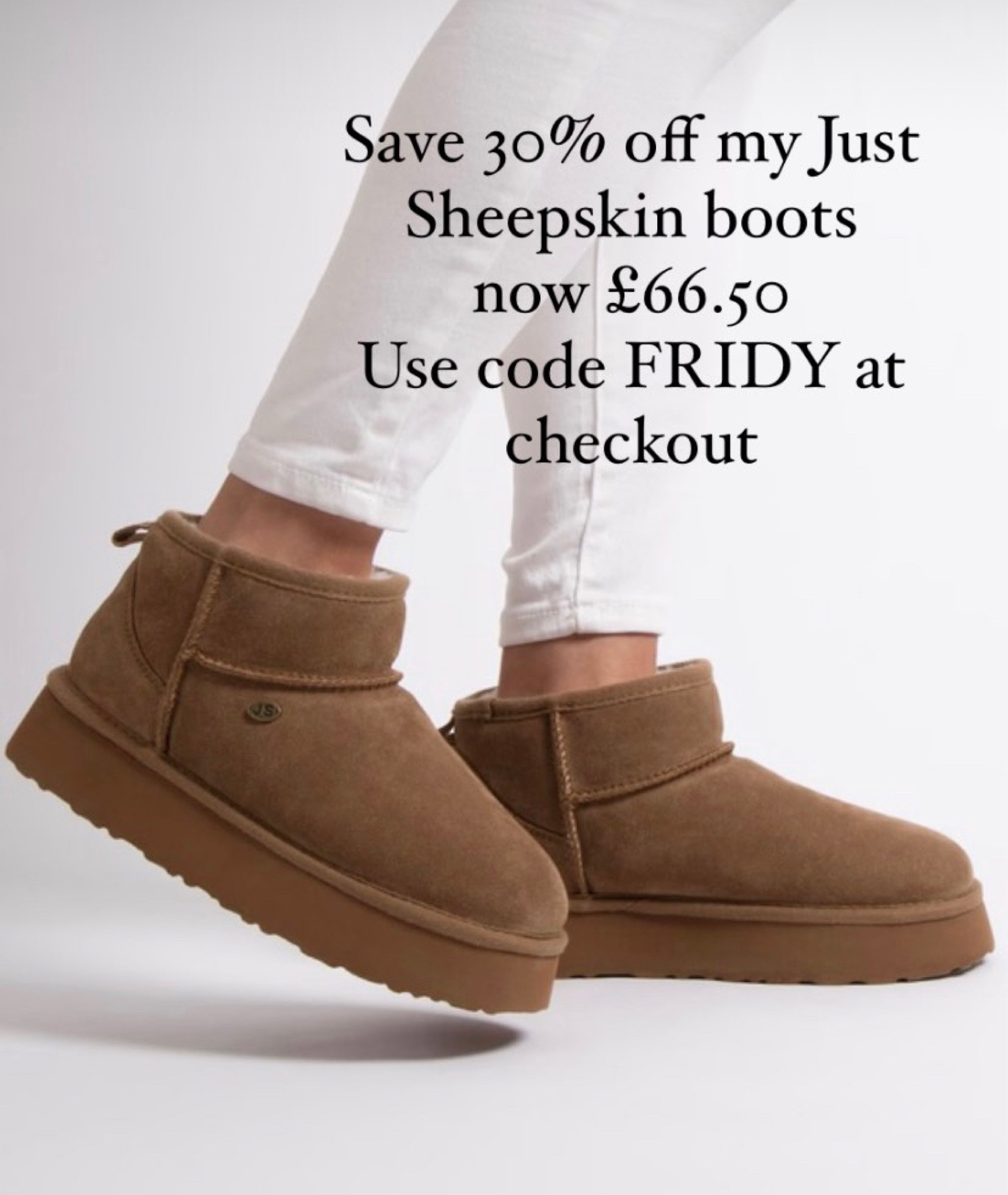 Great deal on Just sheepskin today … I wear my boots with wide leg jeans /leggings , ankle grazer jeans . 
Other slipper styles available … 

#LTKshoes #LTKCyberWeek #LTKwinter