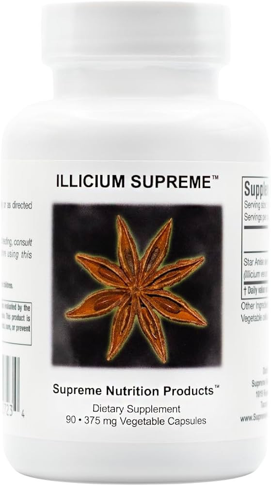 Supreme Nutrition Illicium, 90 Pure Star Anise Vegetarian Capsules | Amazon (US)