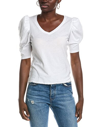 Jillian Bold Shoulder V-Neck T-Shirt | Gilt & Gilt City