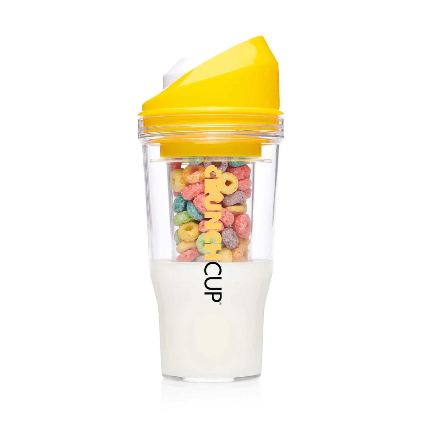 CrunchCup XL Yellow: Portable Plastic Cereal Cup for Breakfast on the Go, BPA-Free & Dishwasher-S... | Walmart (US)
