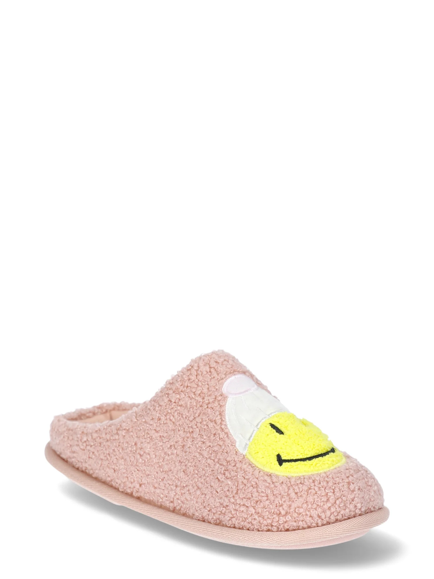 Dakota Fleece Girls Smiley Cozy Comfort Slippers - Walmart.com | Walmart (US)