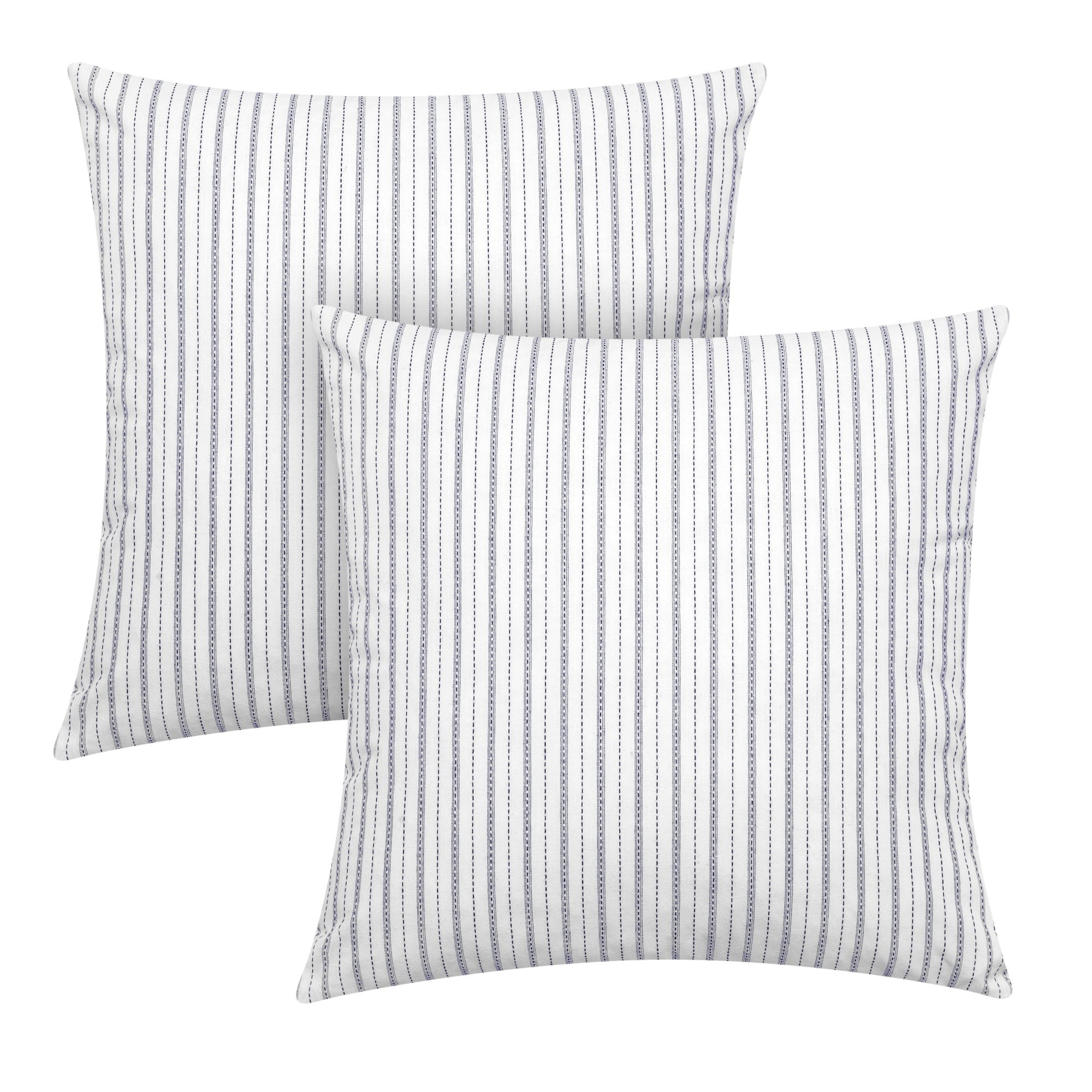 Better Homes & Gardens Feather Filled Woven Dashed Stripe Decorative Throw Pillows, 20x20", Indig... | Walmart (US)