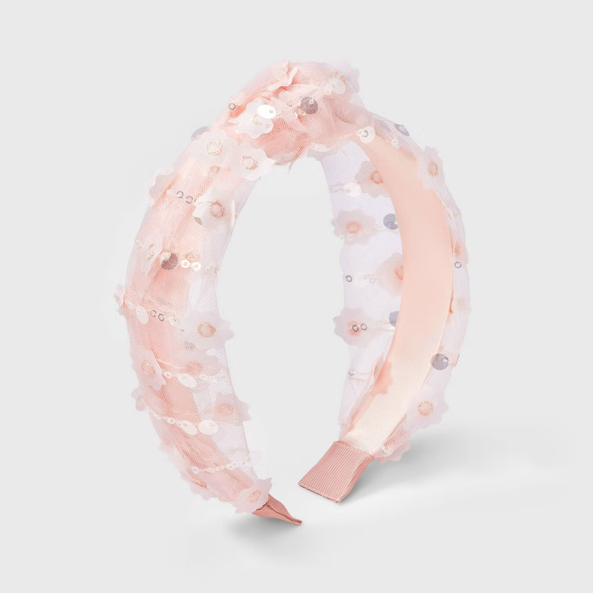 Girls' Sequin Flower and Top Knot Headband - Cat & Jack™️ | Target