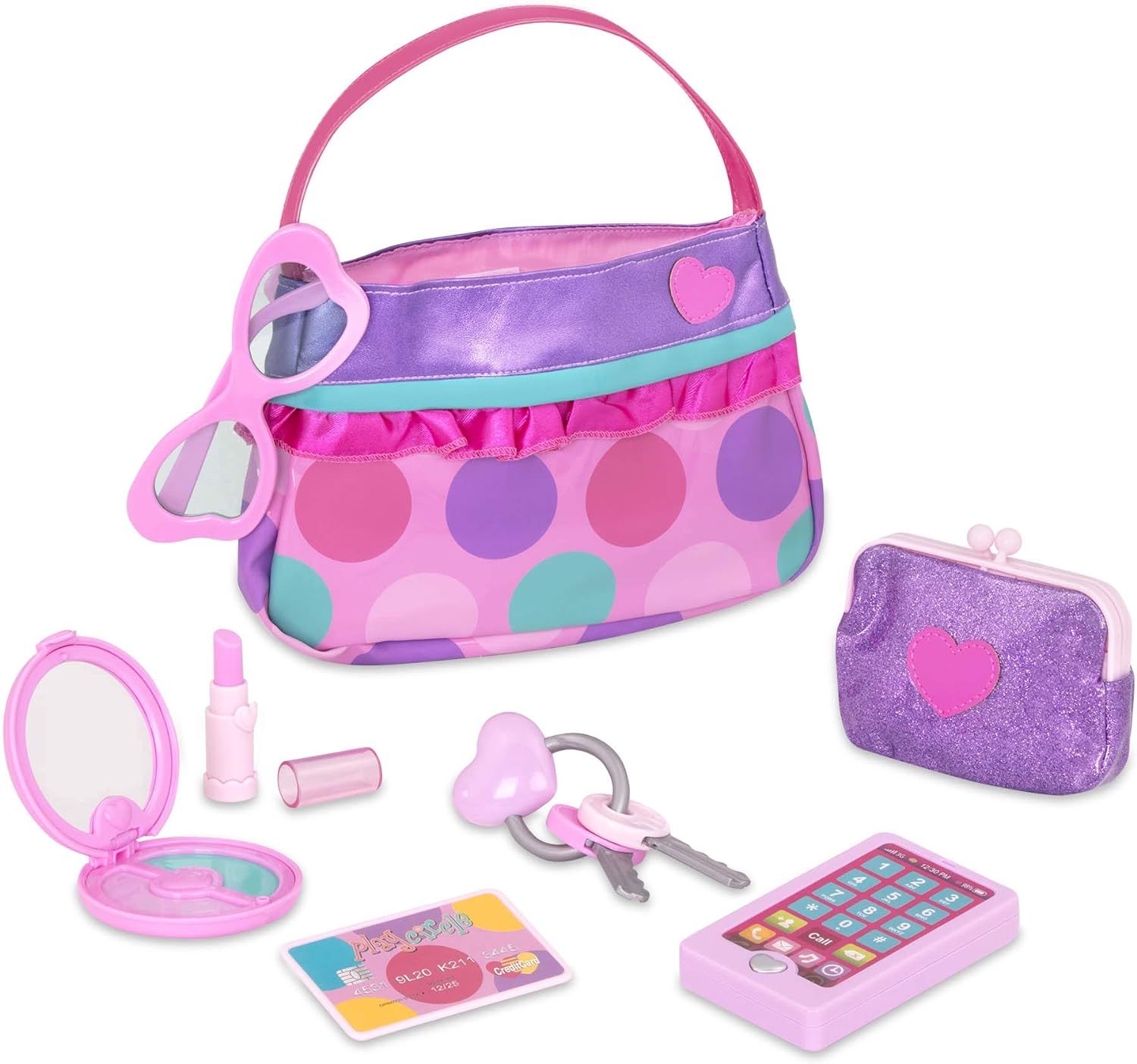 Play Circle by Battat – Princess Purse Style Set – Pretend Play Multicolor Handbag and Fashio... | Amazon (US)