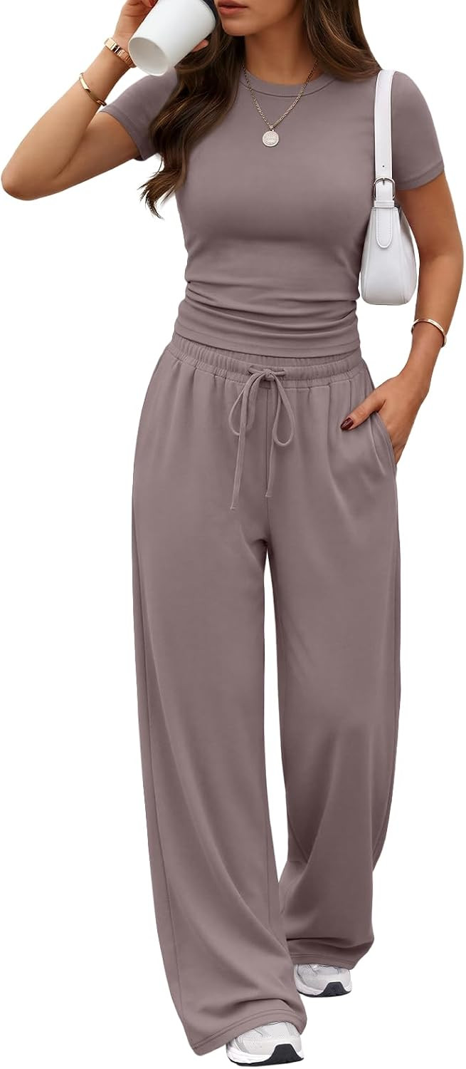Trendy Queen Women's 2 Piece Matching Summer Lounge Set with Pockets | Amazon (US)
