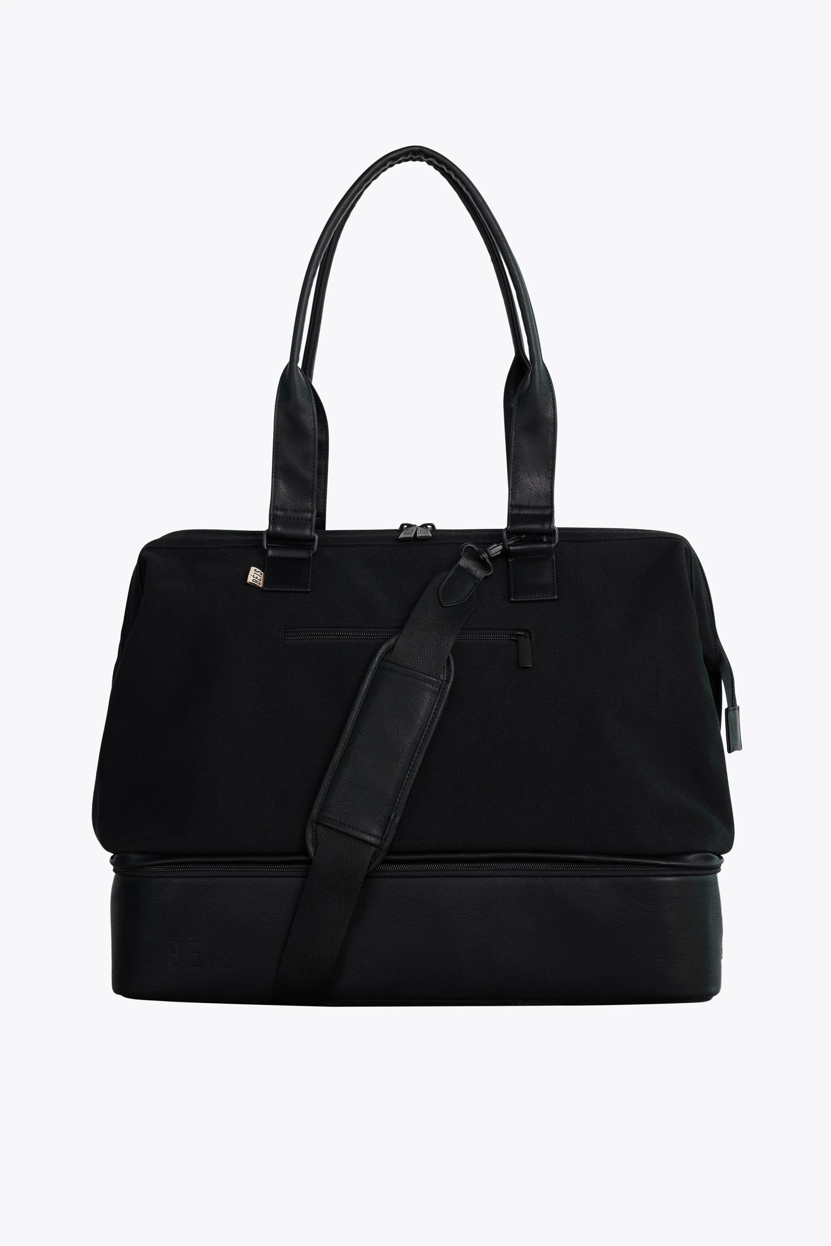 BÉIS 'The Weekender' in Black - Black Travel Bag & Overnight Bags | BEIS