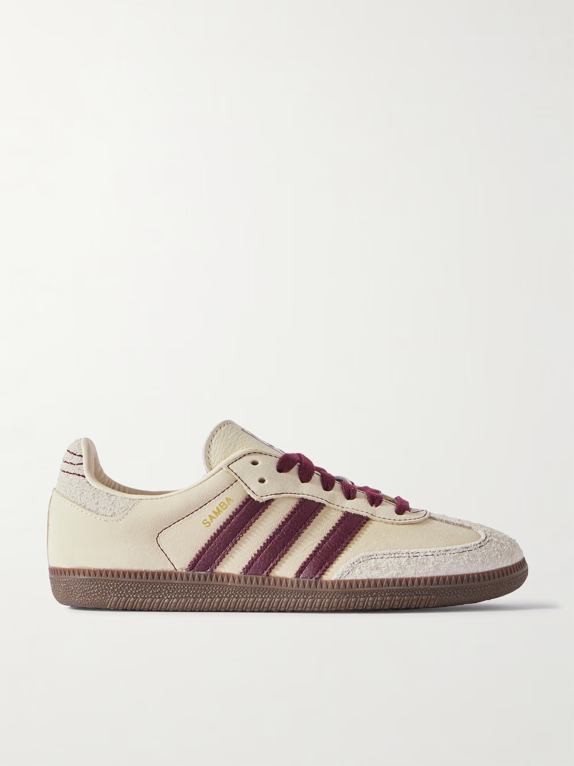 Samba OG suede-trimmed leather sneakers | NET-A-PORTER (UK & EU)