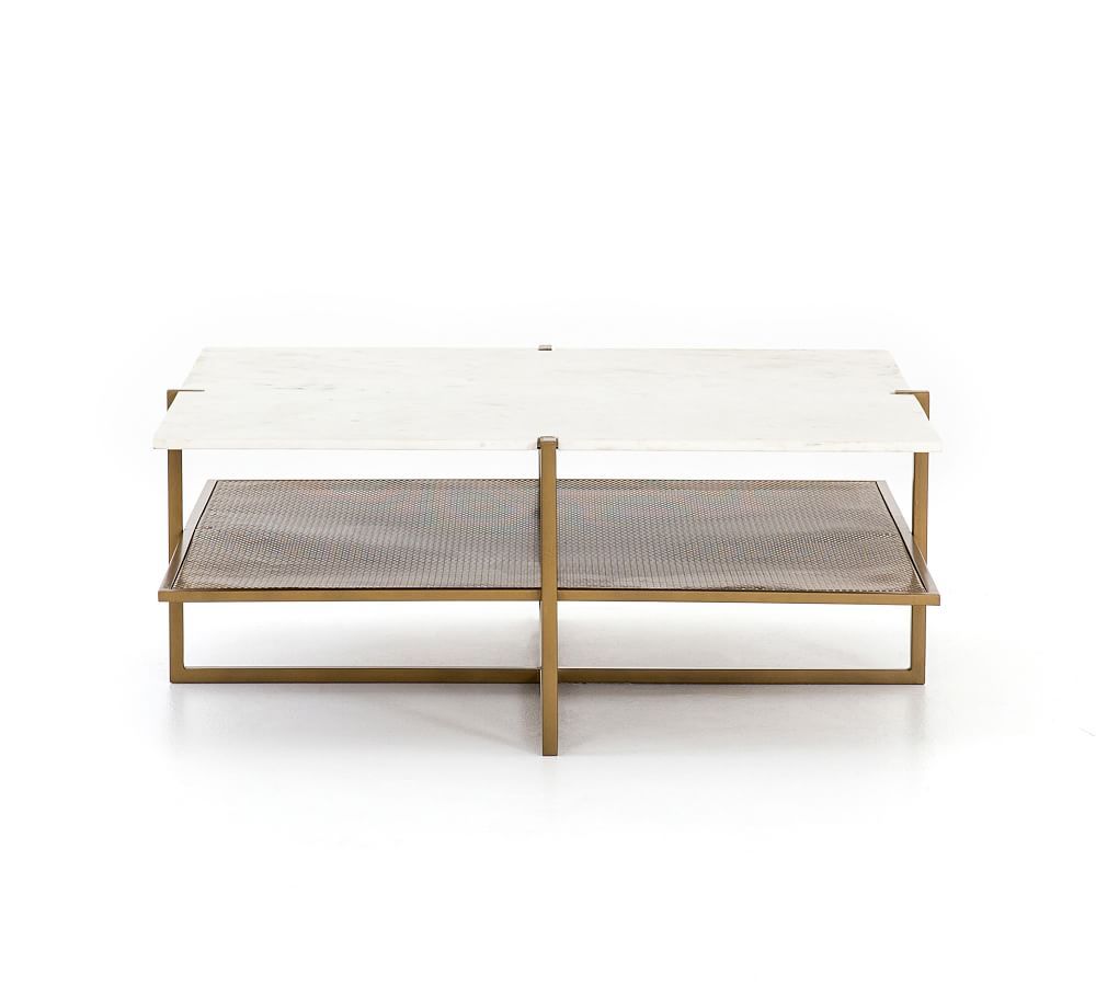 Hyla 41" Marble Coffee Table | Pottery Barn (US)