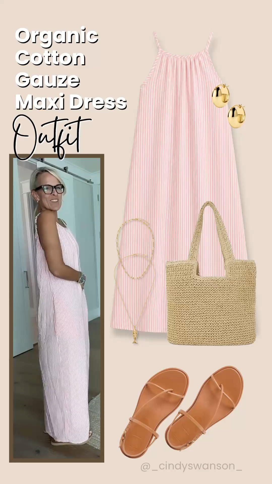 This organic cotton gauze maxi dress is such an easy warm-weather staple. The soft pink stripe, relaxed silhouette, and lightweight fabric make it comfortable for everything from vacation days to lunch out—just add sandals and a woven tote.

💡 LTK MADE EASY
❤️ Heart = Support my posts!
🔖 Save = Get sale & restock alerts
📋 Lists = Keep favorites organized
📲 Share = Send lists and products to a friend. Hello, Christmas List!
💬 Comment = Ask me anything about what I’m wearing. :-)

#LTKootd #LTKOver40 #LTKgrwm