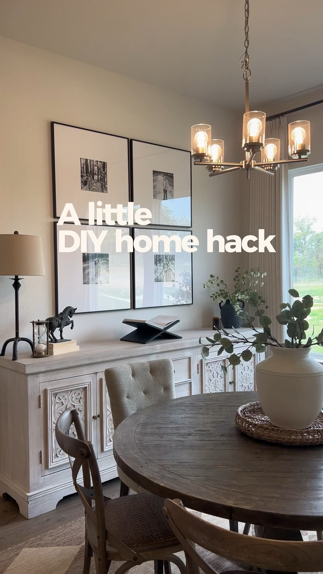 Dining nook, home improvement, faux wood beams, dining room, sideboard, dining table, rug, home decor, home inspo

#LTKHome #LTKstorytime