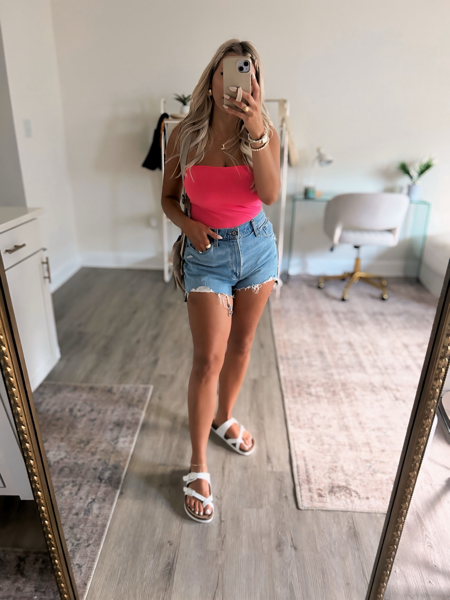 Did my true size 28 in these shorts and a size medium/large in the tube tops! The sandals are from Walmart and sooo comfy! 

#LTKMidsize #LTKStyleTip #LTKFindsUnder50